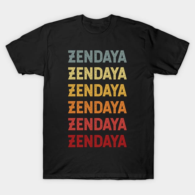 Zendaya Name Vintage Retro Gift Called Zendaya T-Shirt by CoolDesignsDz